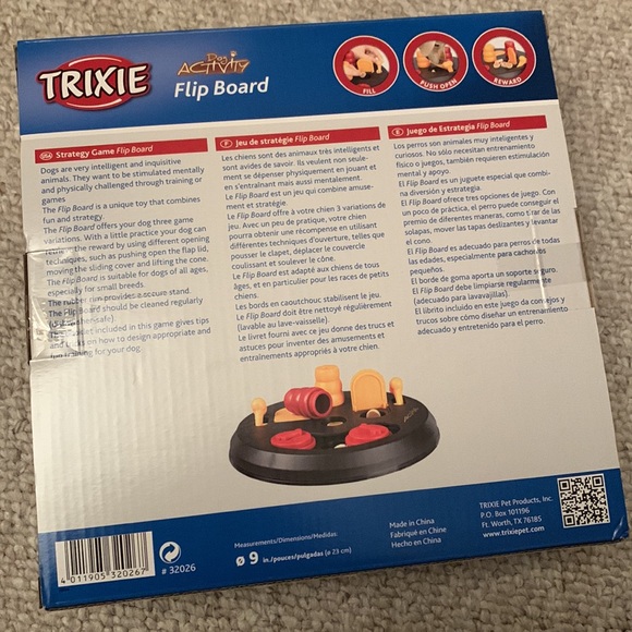 Brand New Trixie Dog Activity Flip Board Strategy Game - Picture 3 of 5